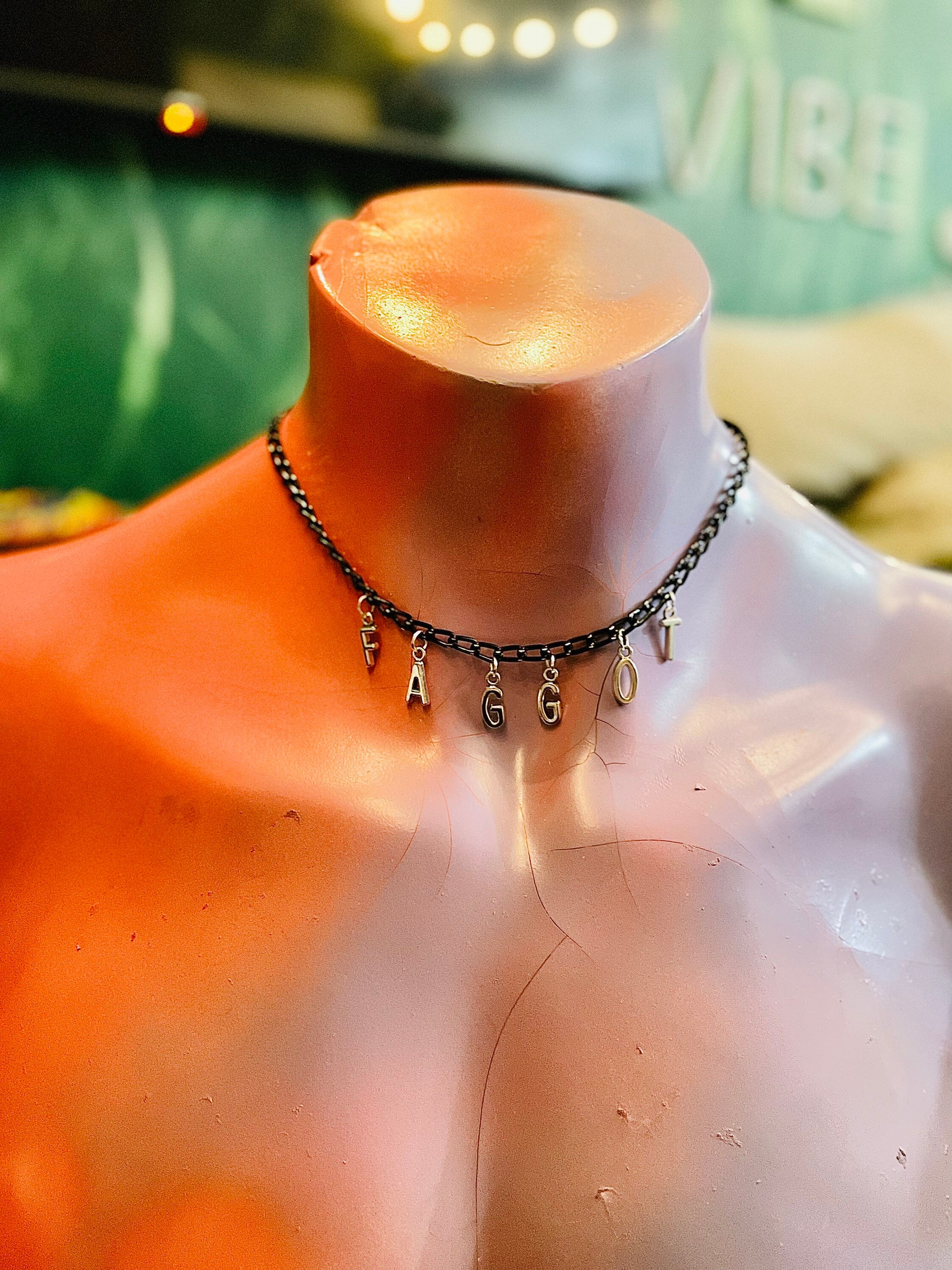 FAGGOT Name Necklace, Queer Lgbt Jewelry Etsy