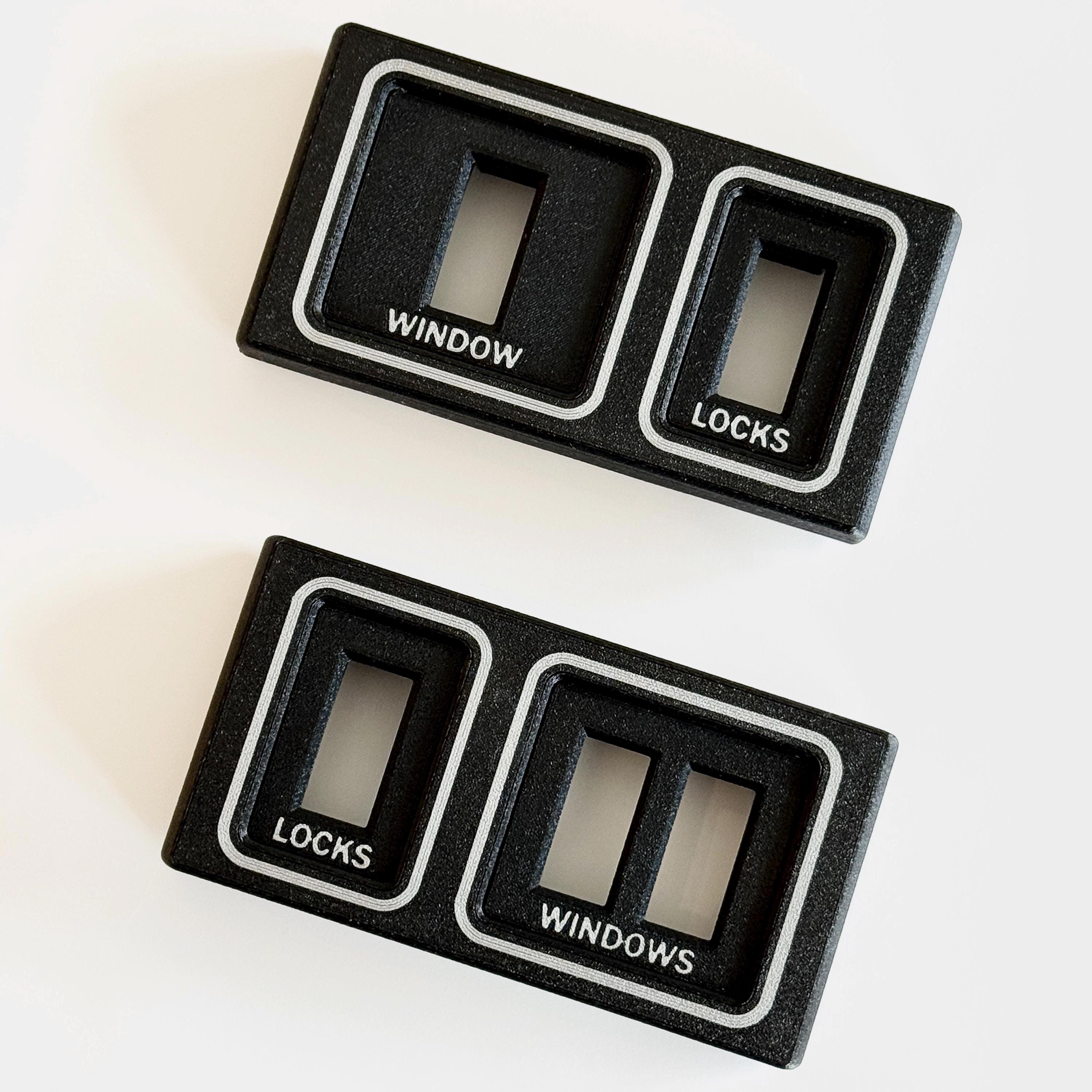 Door Panel Window / Lock Switch Bezel Set | 1989 - 1993 Dodge Ram