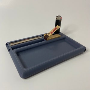 Sturdy King Size Rolling Tray - Built-in Paper Dispenser | Tip Dispenser | Lighter Holders | Wick Spool