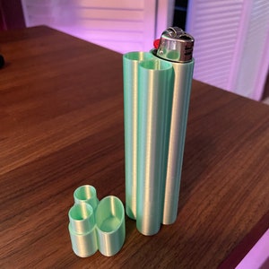 KING SIZE Stash Kit / Doob Tube for Lighter and 2 Prerolls or Blunts