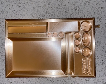 Innovative Rolling Tray - Rose Gold | Paper Dispenser | Tip Dispenser | Lighter Holders | Wick Spool