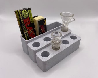 10/14/18 mm Glasschüsselhalter mit 8 Plätzen und Aufbewahrung