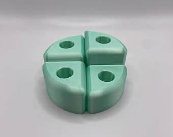 The Mini Glass Staircase - 4 Slide Stand for Waterpipe Bowls | 14mm Glass Bowl Slide Stand | 18mm Slide Holder | 14mm Bowl Holder