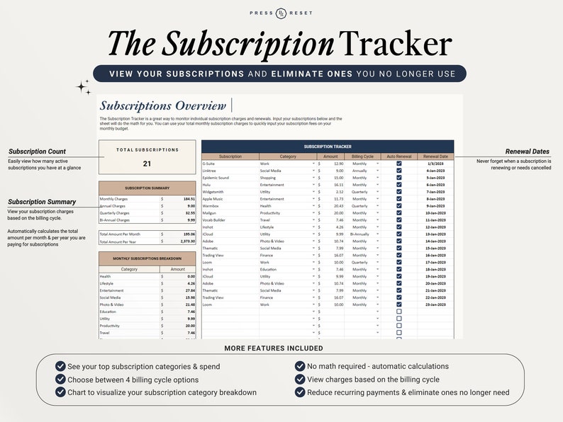 Monthly Budget Spreadsheet Monthly Budget Tracker Google Sheets Budget ...