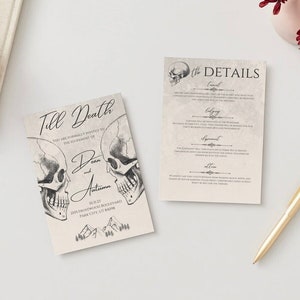 Bis Tod Hochzeitseinladung