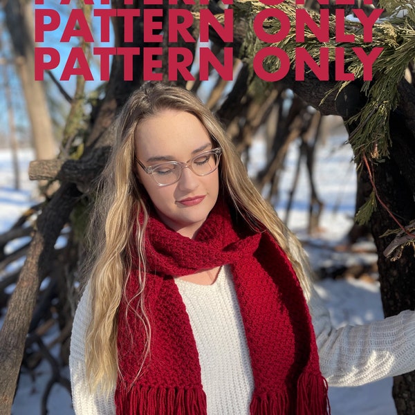 All Too Well Inspired Scarf Pattern (Crochet Version)