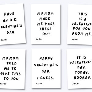 Grappige Valentijnskaarten voor kinderen, afdrukbare klas Valentijnskaarten, digitale Valentijn, schoolklas Valentijnskaarten, kinder Valentijnskaarten, Tween Valentijn