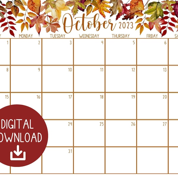 Free Printable October 2023 Calendar Etsy free-printable-october-2023-calendar-etsy