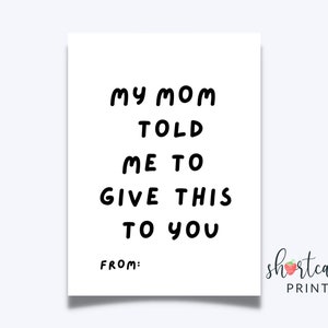 Funny Valentine Cards for Kids, Printable Classroom Valentines, Digital ...