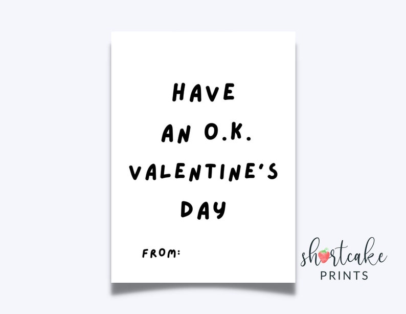 Funny Valentine Cards for Kids Printable Classroom - Etsy