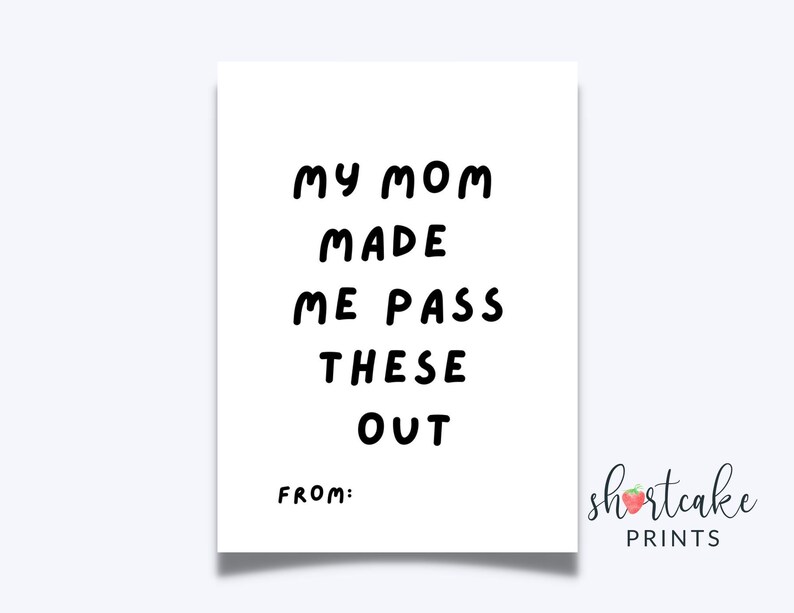 Funny Valentine Cards For Kids Printable Classroom Etsy