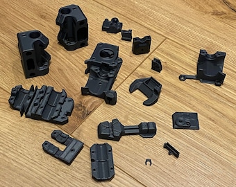 Parti Stampate In Nylon PA6-CF Per Estrusore Prusa MK3S+ (Fibra Di Carbonio)