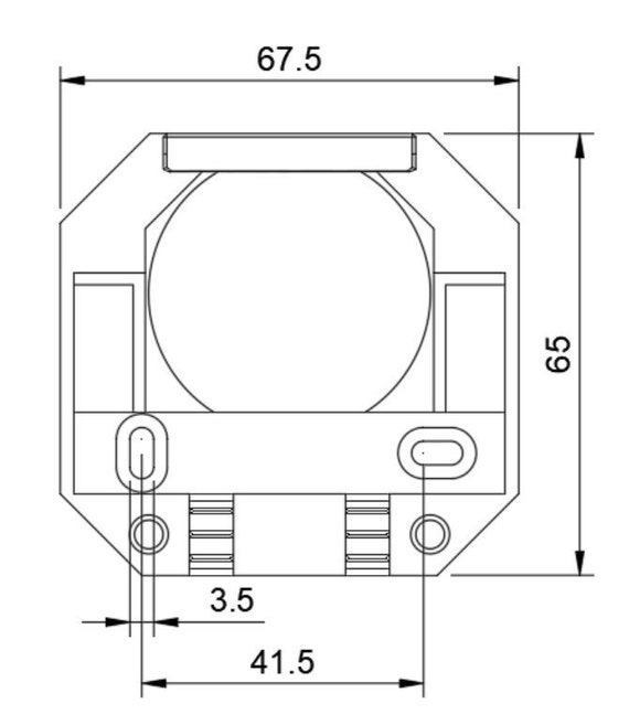 Support Rail DIN Simple Pour 18 Modèles Shelly (Gen3, Plus, Wave) – Montage Pro PETG Rouge