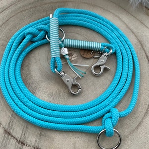 Puppy leash dog leash rope leash rope puppy 6 mm turquoise very light rigging in desired color possible