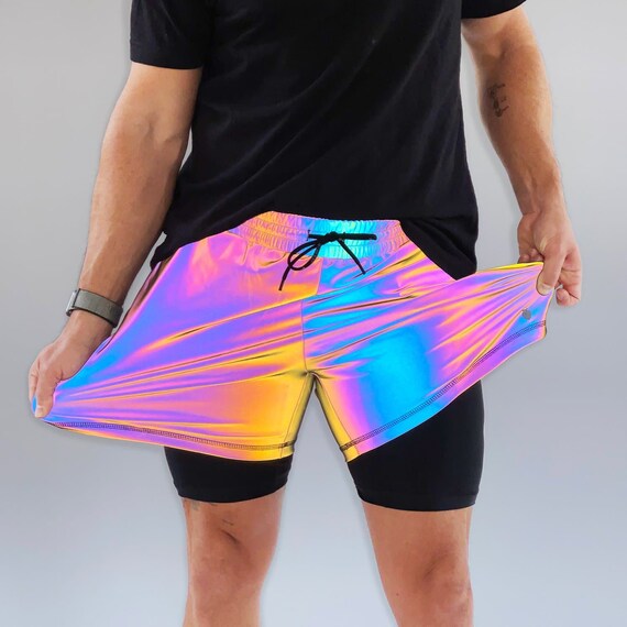 Rainbow Reflective Mens Active Liner 