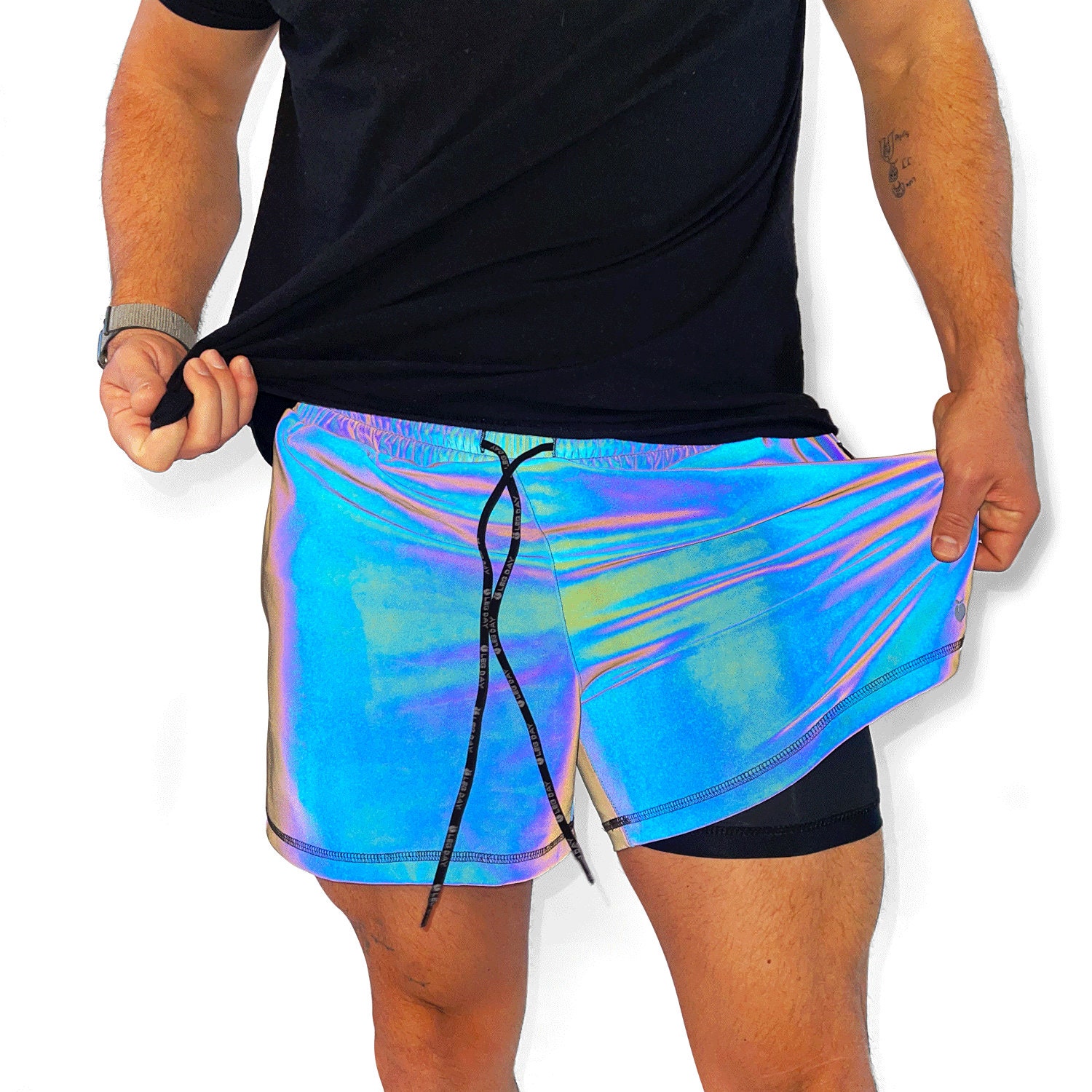 Rainbow Reflective Mens Active Liner 