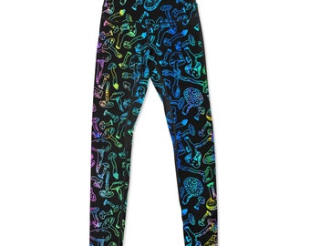 Mushroom Pants Appliques Denim Tapered 