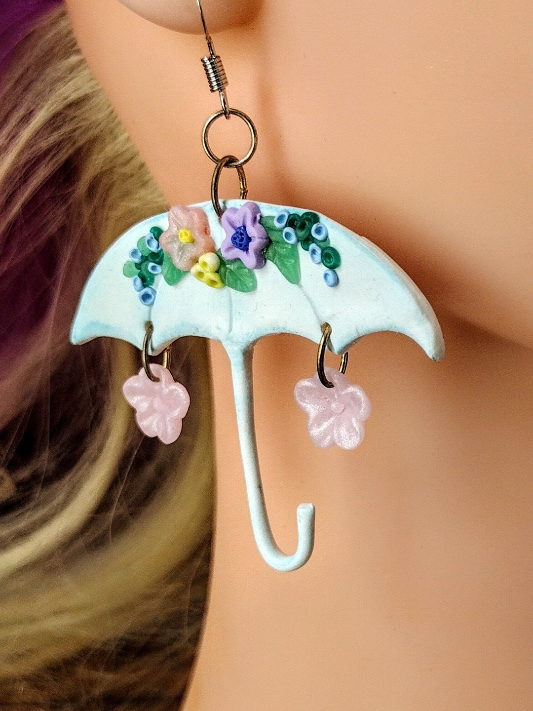 Umbrella Earring Christmas Gift for Mom Stocking Stuffer for Etsy