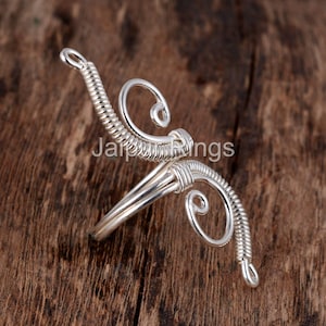 92.5 silver Adjustable wire Ring, Wire wrapped Ring, Silver Copper Gold Ring, Wire Wrapped Jewelry, Handmade Jewelry