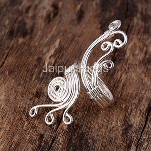 Adjustable wire Ring, Wire wrapped Ring, Silver Copper Gold Ring, Wire Wrapped Jewelry, Handmade Jewelry silver ring