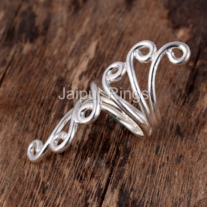 Arthritis Ring, Trigger Finger Rings, 925 Sterling Silver Ring, Mallet Finger Rings, Adjustable Arthritis Rings, EDS Finger Splint Rings