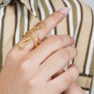 Arthritis thumb MCP splint yellow bronze, EDS splint ring,92.5 silver ring