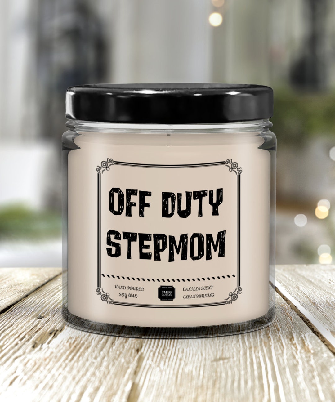 Off Duty Stepmom Clean Burning Candle Soy Wax Candle Etsy
