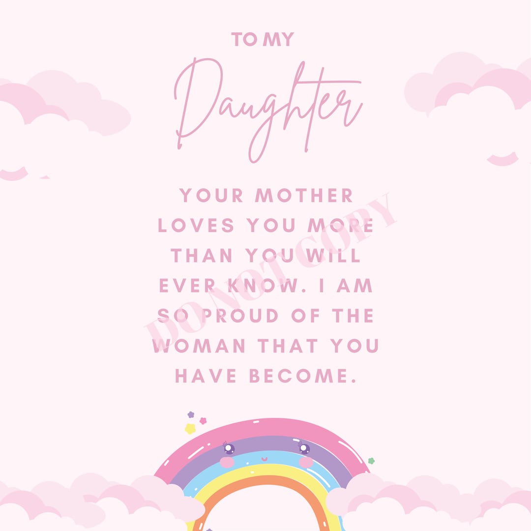 Mother Daughter Poster - DIGITAL - Etsy