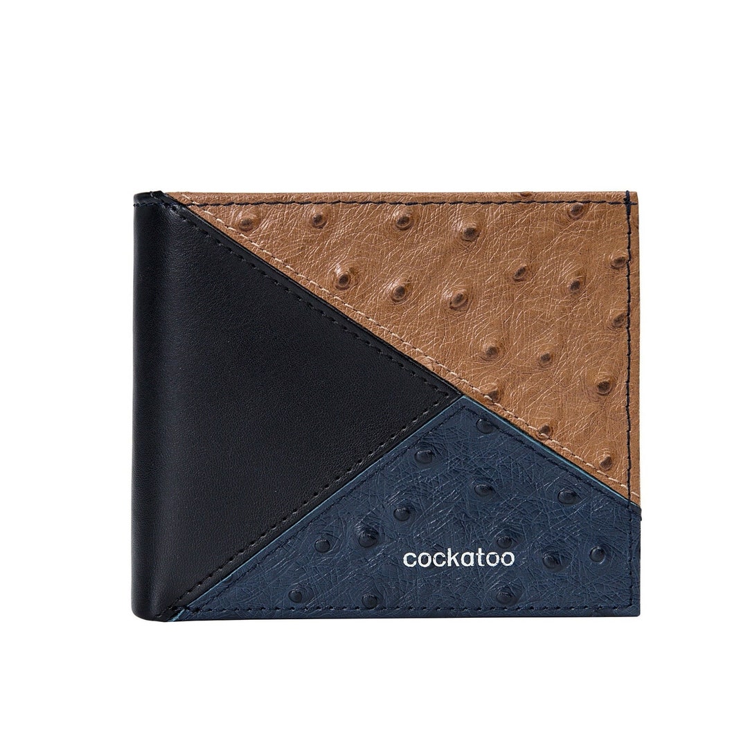Cockatoo Genuine Leather Bifold Wallet for Mens With Zipper Etsy