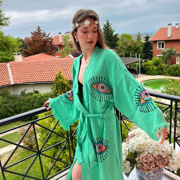 Ethnic Evil Eye Robe Etsy