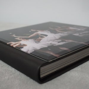 Crystal Cover Flush Mount Album, Custom Wedding Photo Book, Maternity Photo Album with Thick Pages, Luxury Photo Book