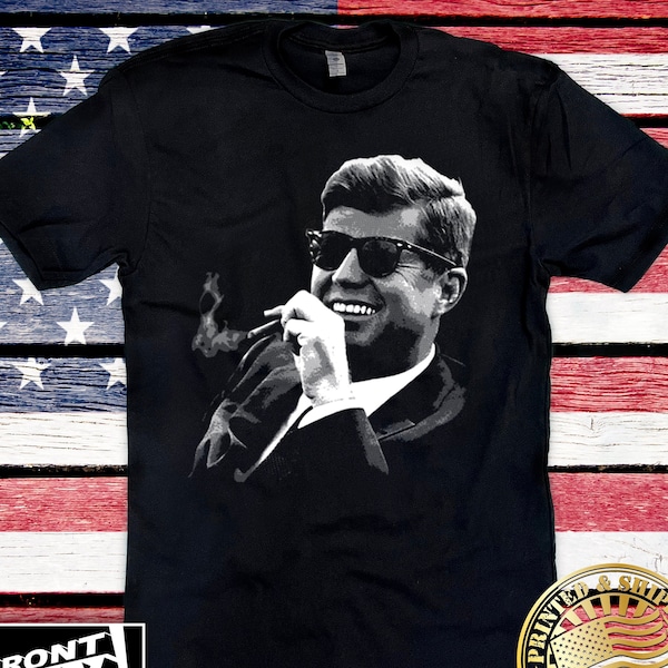 John F. Kennedy Cigar & Sunglasses T-Shirt