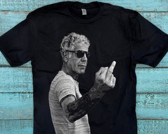 Anthony Bourdain Middle Finger T-Shirt