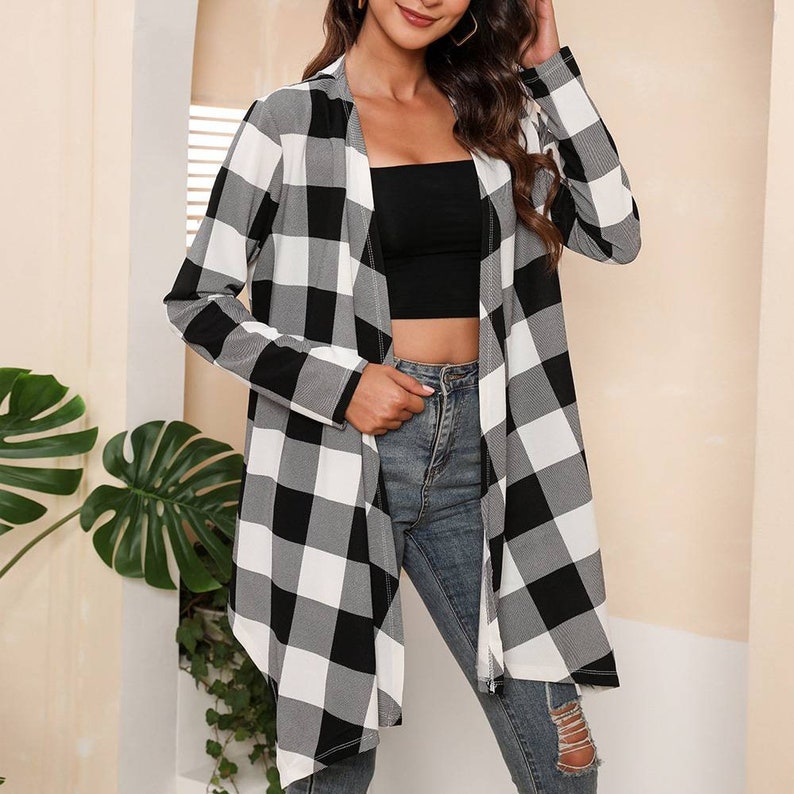 Double Take Full Size Open Front Longline Cardigan main image 0