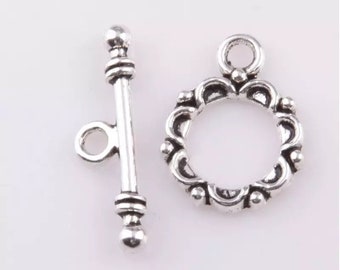 4set- toggle clasps|antique silver toggle clasp| toggle clasp bracelet| toggle clasp silver|toggle clasp for jewelry making 14x18,5mm