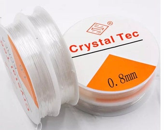 10meters-Crystal Clear Elastic Cord|Clear Jewellery Beading Wire|High Quality Elastic Stringing Cord|Beads Line DIY String|Cord for Bracelet