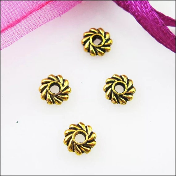 20pcs Spacer Beads Gold Antique Plated Spacer Beadsspacer Beads