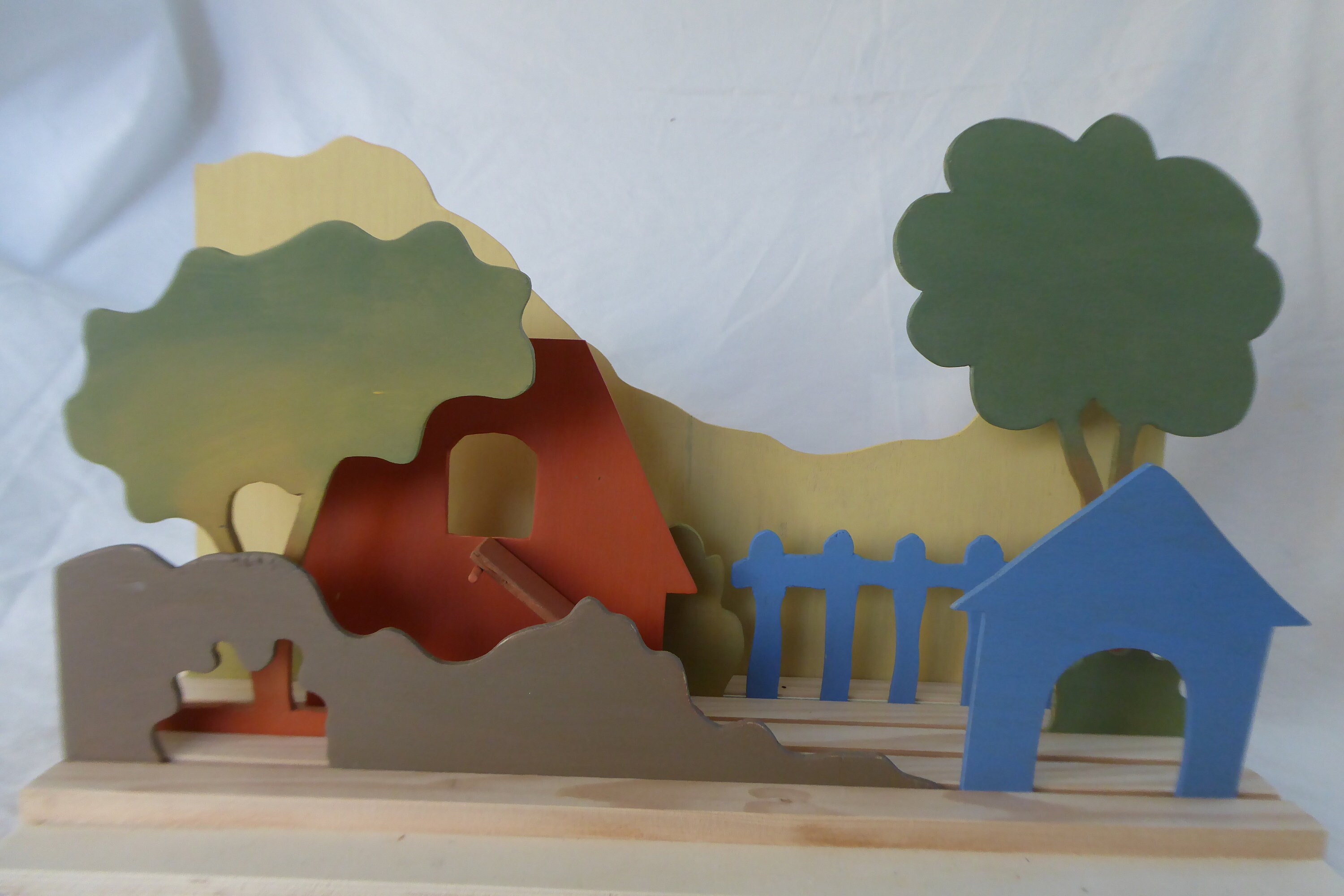 Décoration Pour Chambre d'enfants avec Des Silhouettes en Bois