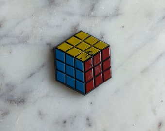 Ímã de geladeira Cubo de Rubiks vintage dos anos 80
