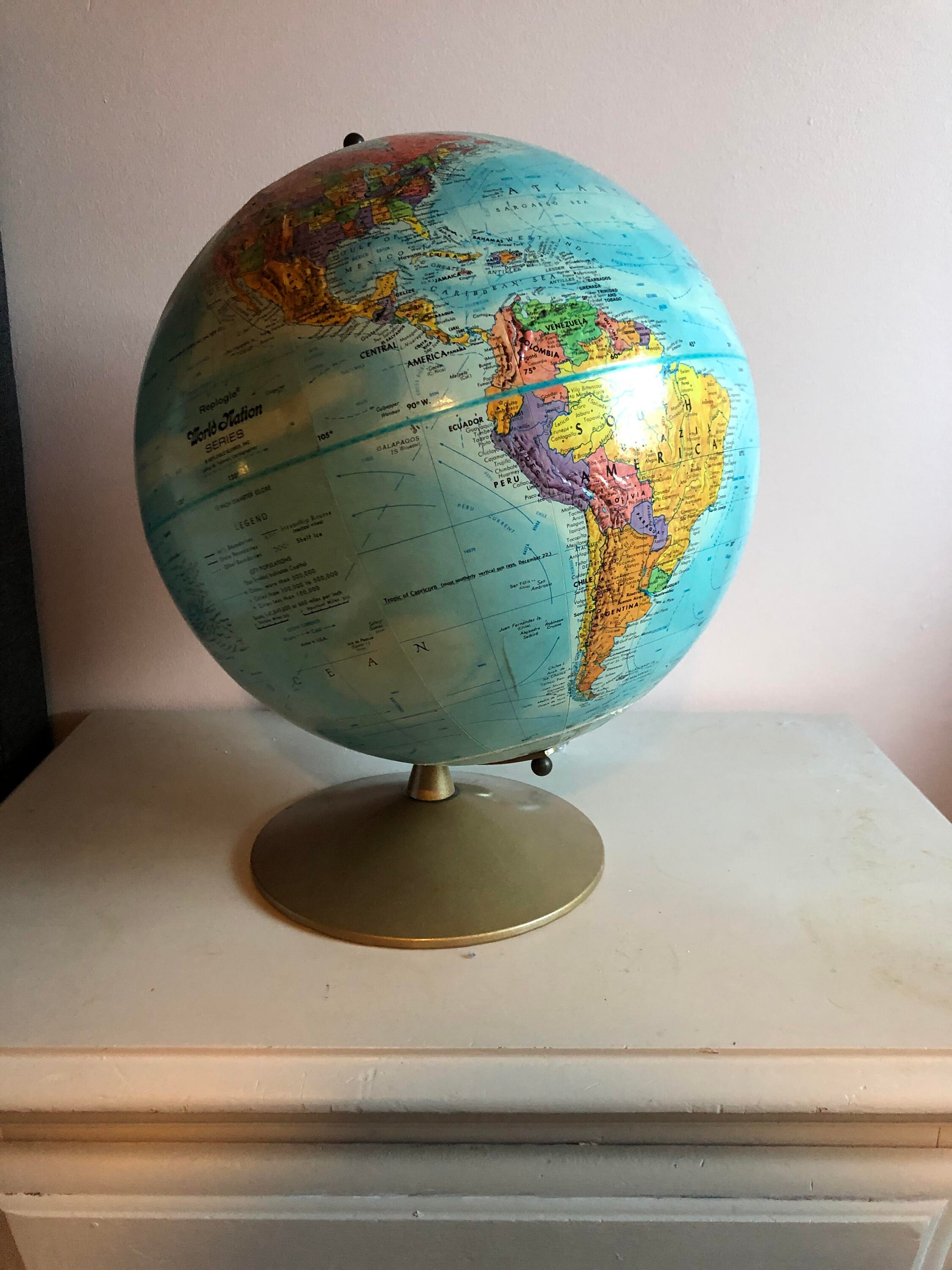 Replogle Bradley Blue Desktop Globe [Anglais]