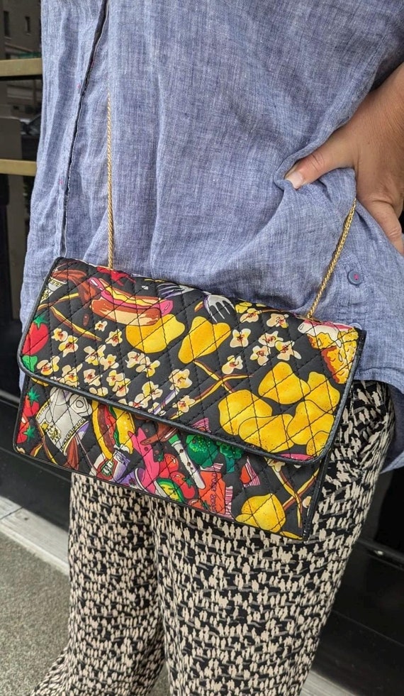 90s Nicole Miller Purse Fun Junk Food Print Purse Vintage Nicole Miller Etsy