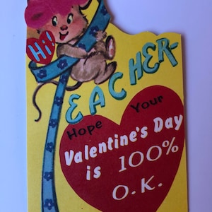 Vintage Valentine for Teacher
