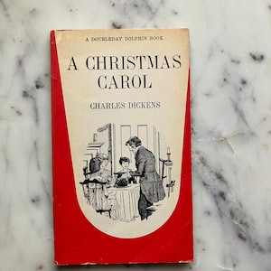 Vintage Charles Dickens A Christmas Carol Paperback Book