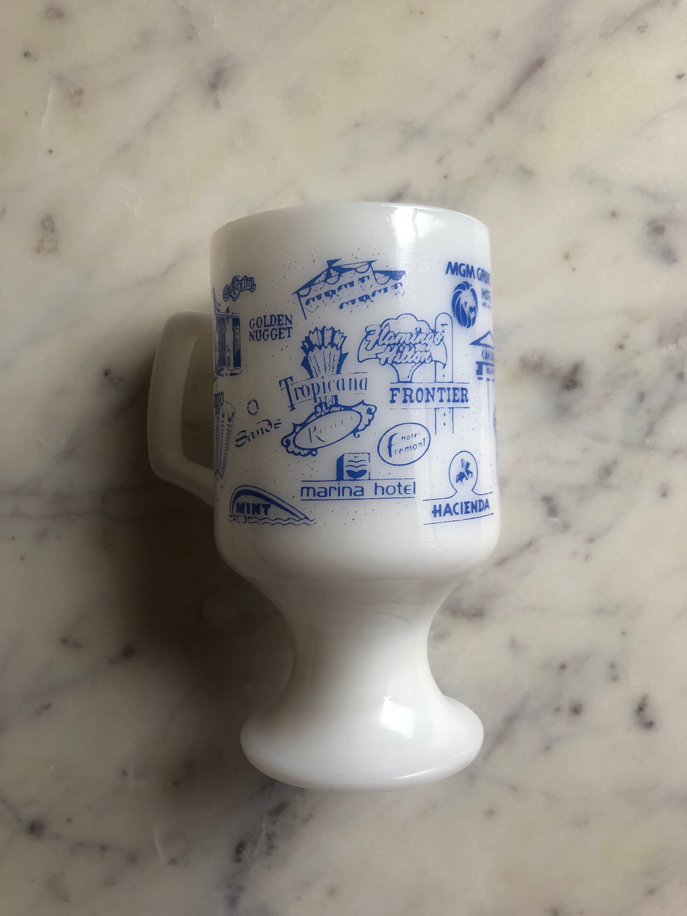 Milk Glass Pedestal Mug - Etsy