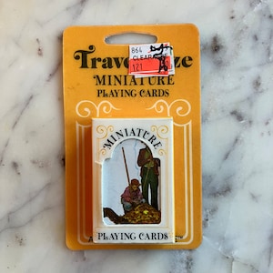 cartes à jouer miniatures vintage