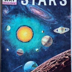 How and Why Wonder Book of Stars -Vintage Astronomy Book - Vintage Coffee Table Book