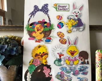 Suzy Zoo Easter Decorations -Vintage Suzy Zoo Window Magnets