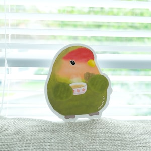 Love Bird Gepäck Aufkleber, Kindle Aufkleber, Vogel Liebhaber Geschenk, Love Birding, Love Bird, Geschenk für Sie, Beste Freundin, ein Stück Aufkleber