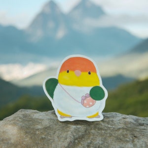 Caique Koffer Aufkleber, Deko Aufkleber, Kindle Aufkleber, Vogel Liebhaber Geschenk, Geschenk für sie, Beste Freundin, Ein Stück Aufkleber, Haustier Papagei, Anime Aufkleber