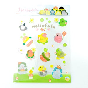 Gratis verzending Parrot transparante waterdichte stickers